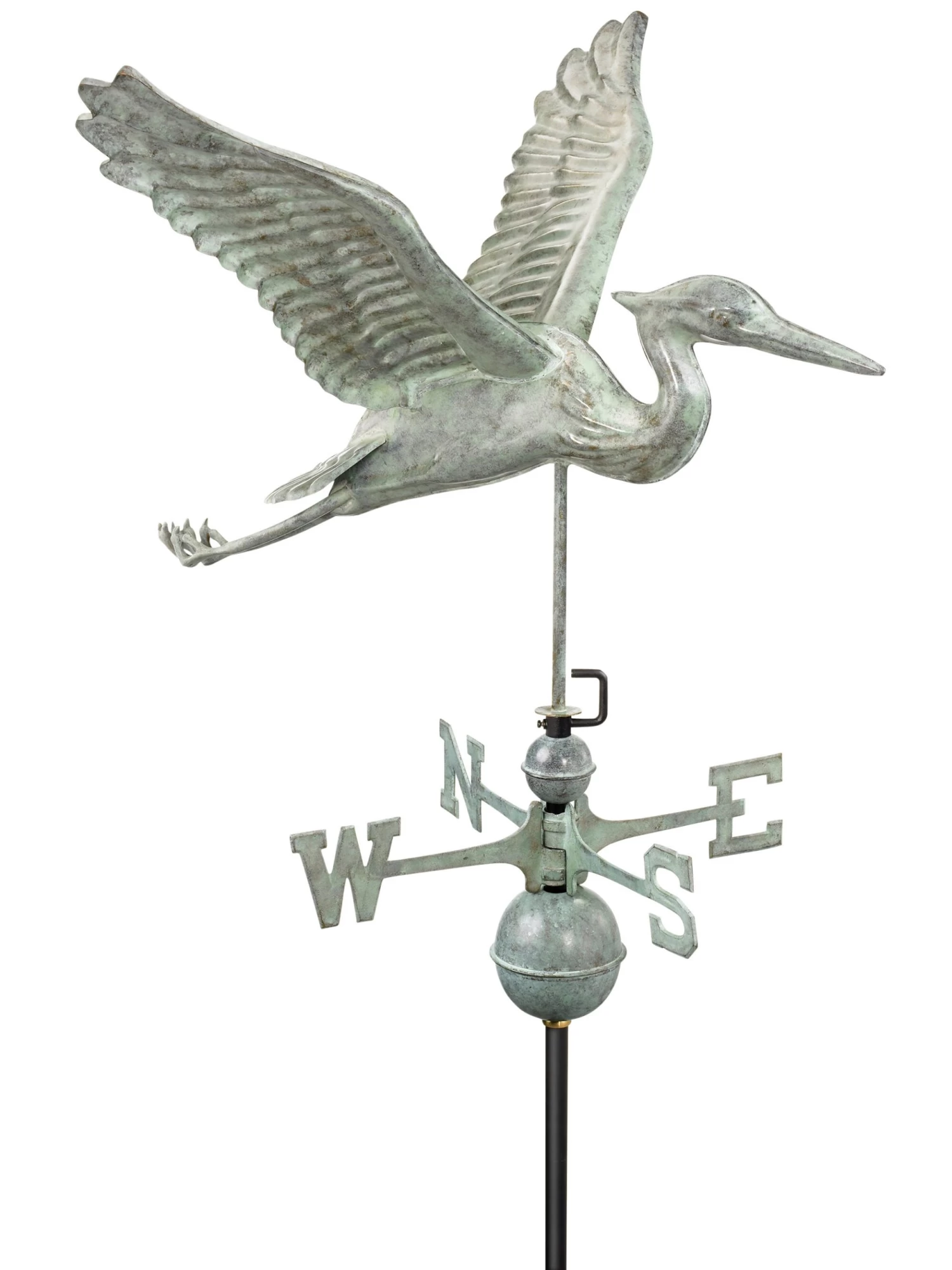 Verde Copper Heron Weathervane, Standard Size - Image 3