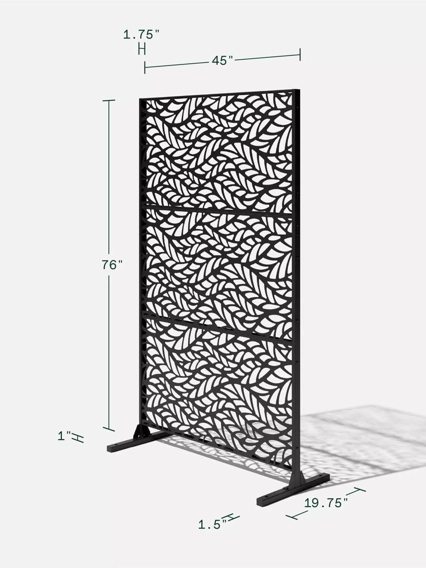 Veradek 3-Panel Privacy Screen Set, Flowleaf - Image 7