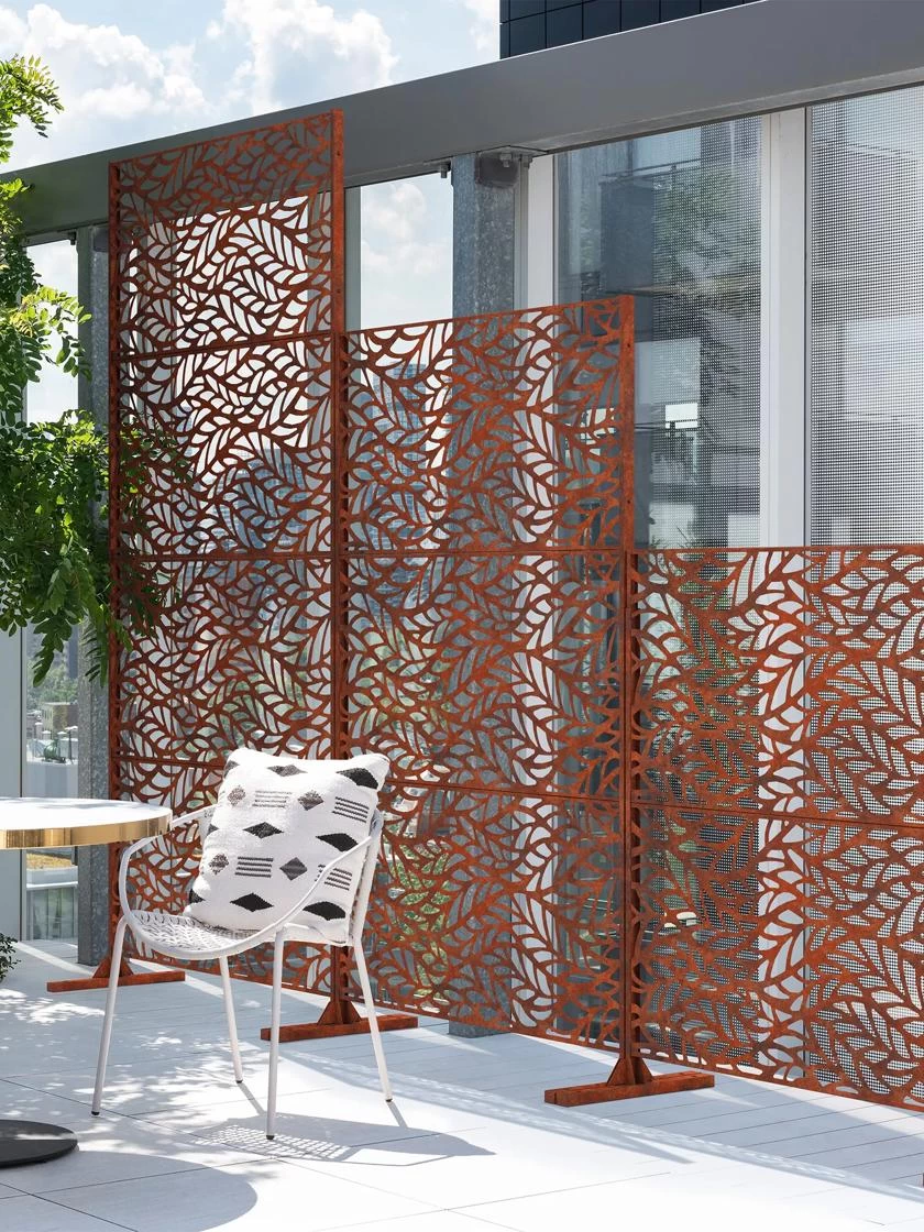 Veradek 2-Panel Privacy Screen Set, Flowleaf - Image 2