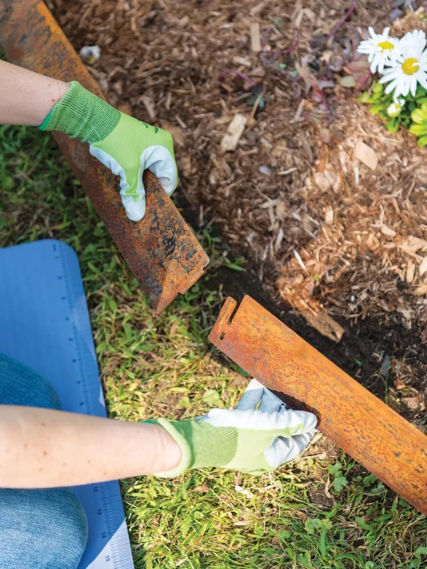 Corten Steel Edging 5" H, Set Of 3 - Image 4