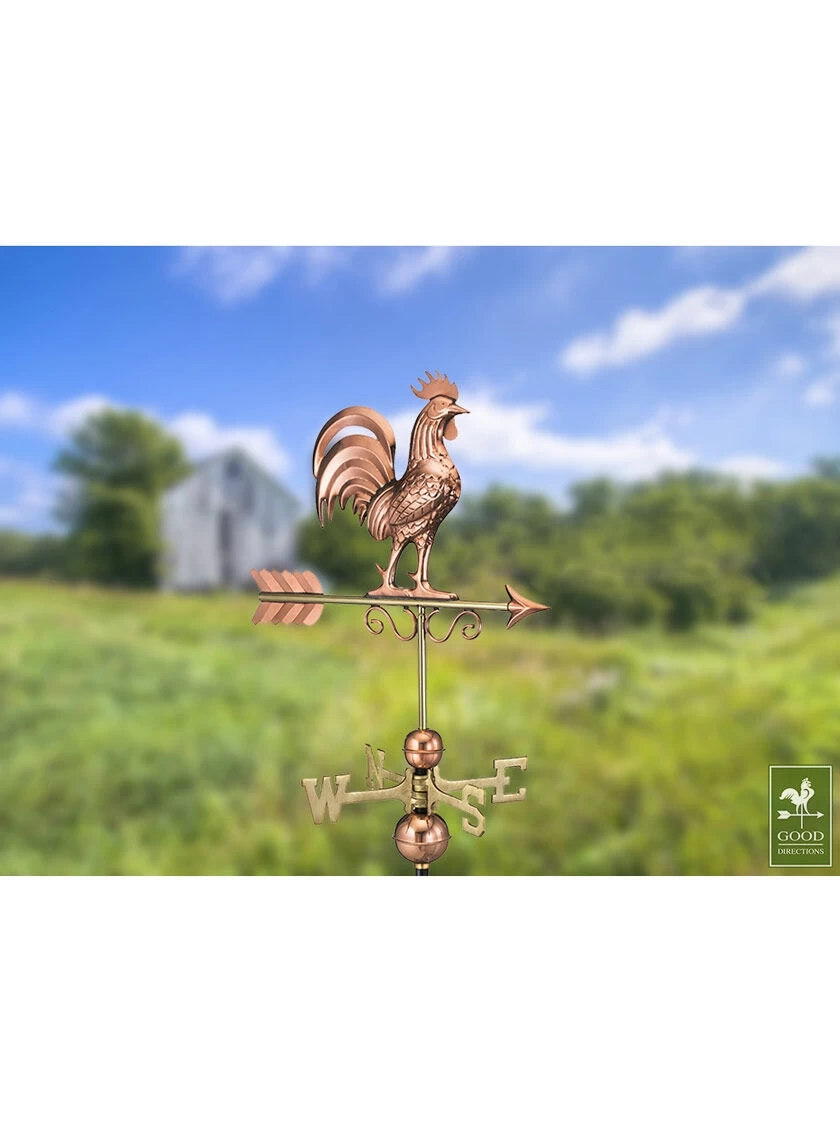 Bantam Rooster Copper Weathervane - Image 4