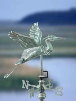 Blue Heron Cottage Copper Weathervane