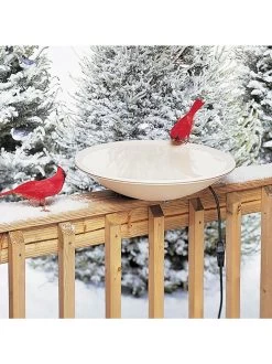 Birds Choice ® Heated Birdbath With Deck Mount