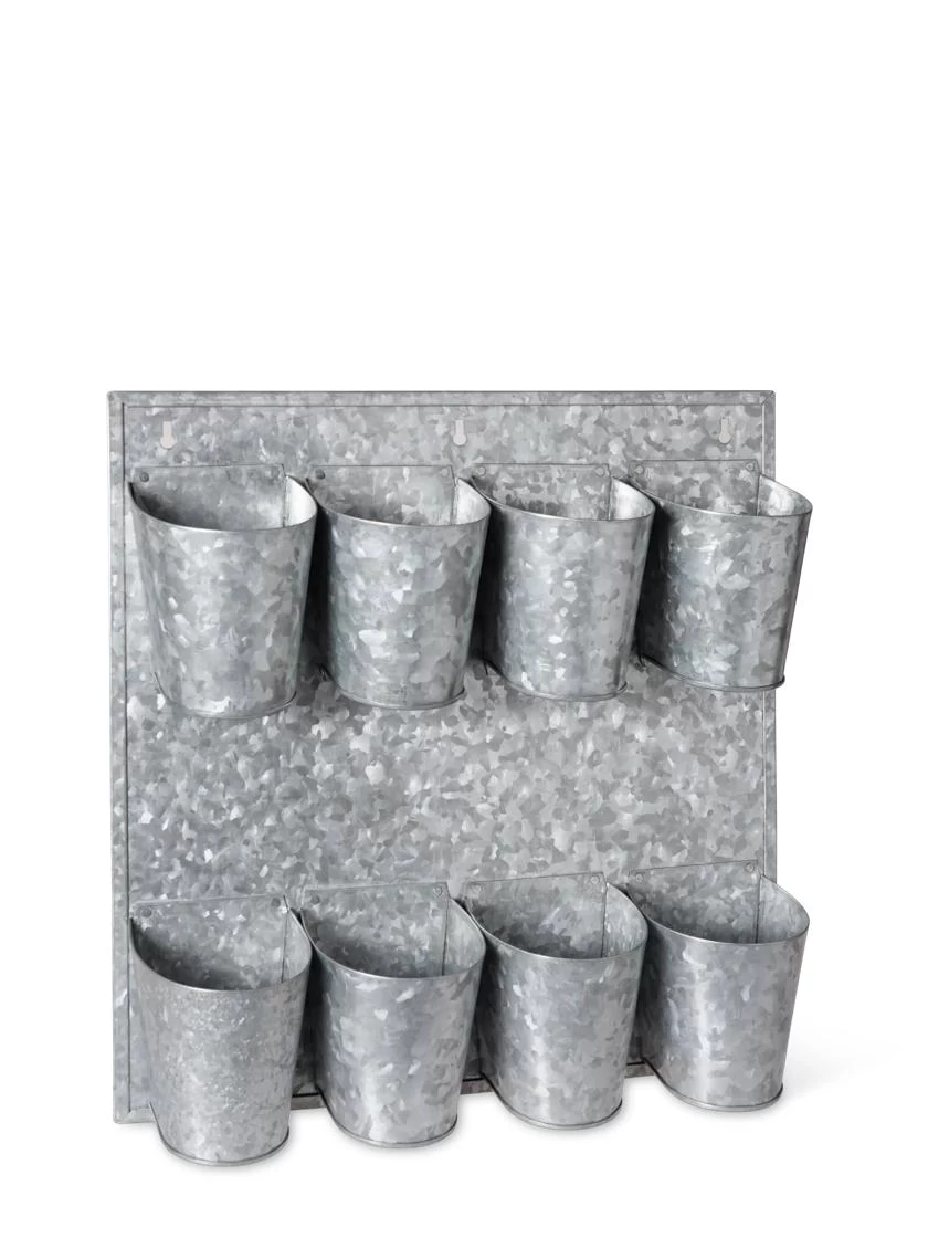 8 Pot Metal Wall Planter - Image 3