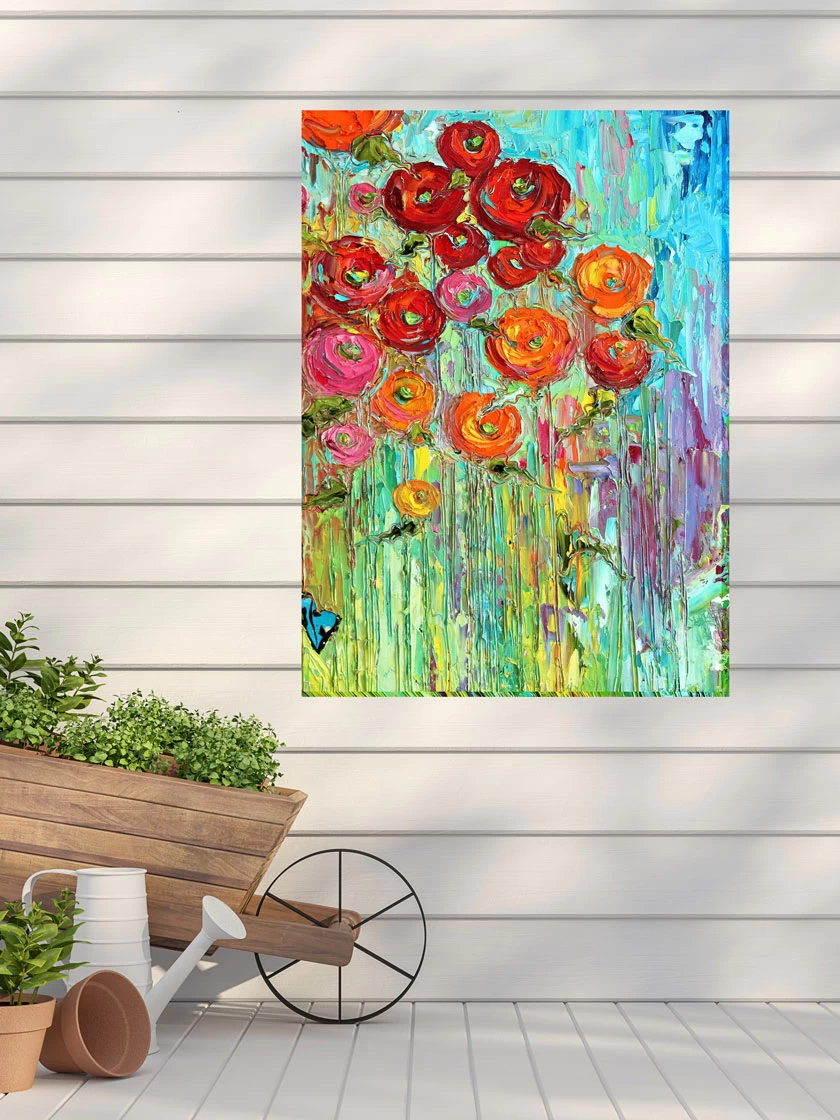 Poppies Outdoor Wall Art - Image 2