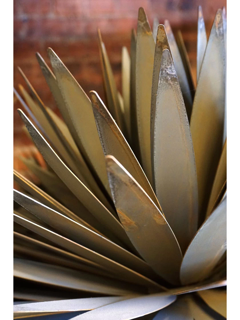 Desert Steel Yucca Plant Sculpture - Image 2