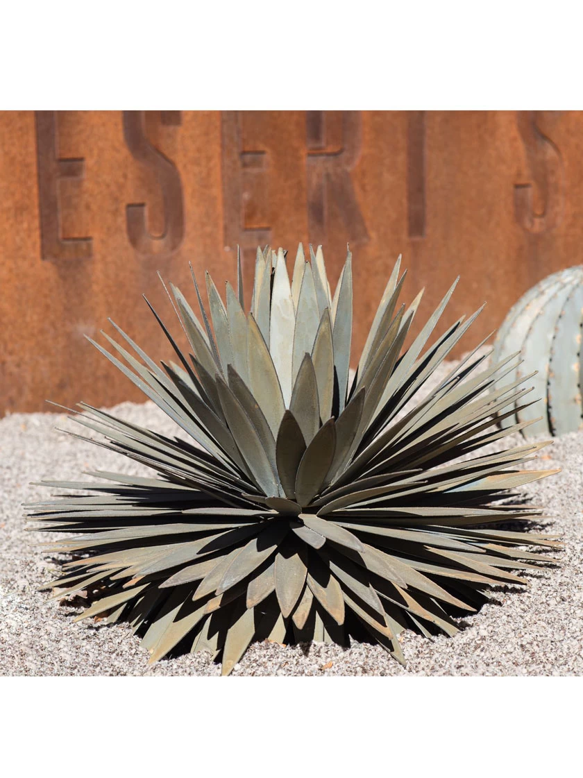 Desert Steel Yucca Plant Sculpture - Image 3