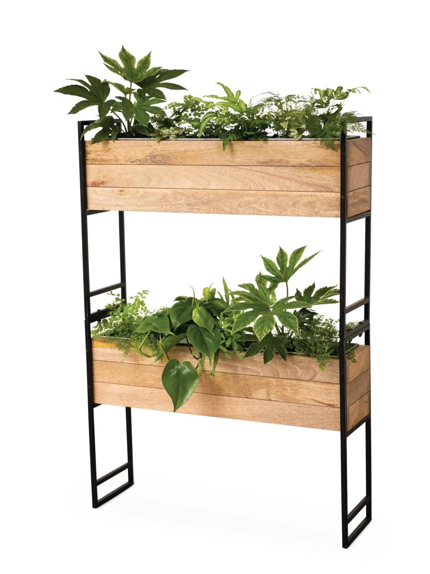 Tartu 2-Tier Elevated Rectangular Planter - Image 2