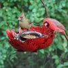 Desert Steel Sunset Peony Bird Feeder