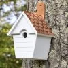 Classic Cottage Bird House With Copper Roof