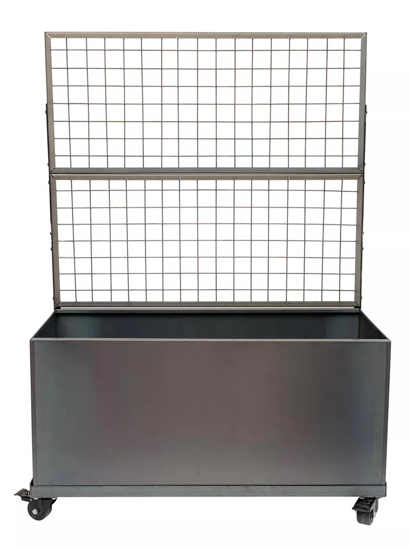 Nice Corten Trough Planters With Trellis - Image 3