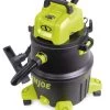 Sun Joe® 12-Gal 1200W 6.5 Pk HP Wet/Dry Shop Vac, HEPA Filtration, Wheeled W/Attachments