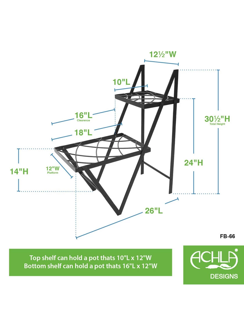 Achla Designs Duet Plant Stand - Image 3