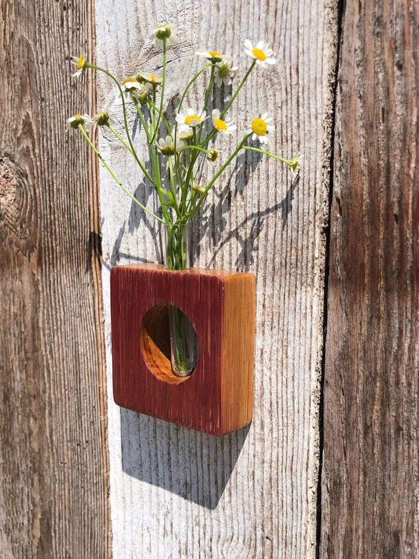 Wine Barrel Counter Top Vase Or Propagation Station - Image 6