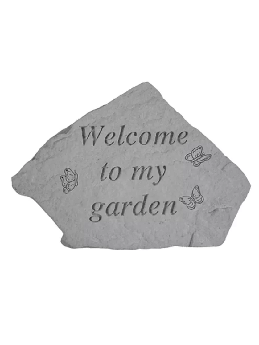 Welcome To My Garden Stone