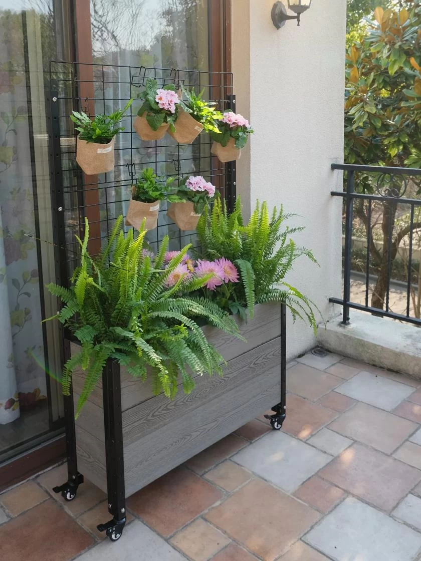 Mobile Deep Trough Planter With Trellis - Image 2