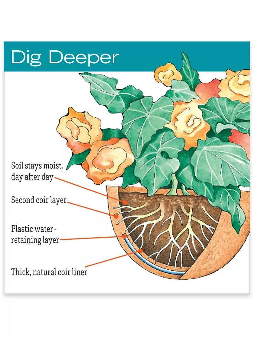 AquaSav™ Oxford Hanging Basket, 14" - Image 2