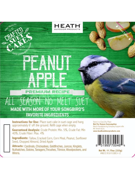 Peanut Apple Suet, 11.75 OZ, 12 Pack - Image 3